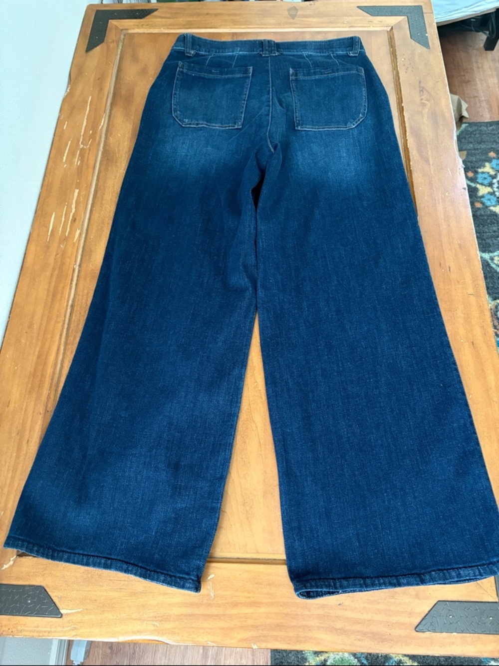 Democracy NWT Ab Solution Șki Rise Wide Leg Jeans Size 10 - Picture 13 of 15
